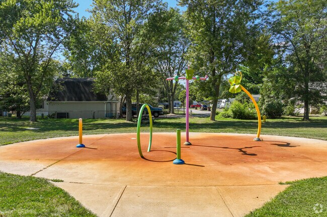 Melching Park in Ossian has a splash pad for summer fun.