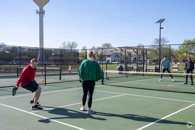 Community Park in Frankfort Square has Pickleball courts, a playground, a fishing pond and more.