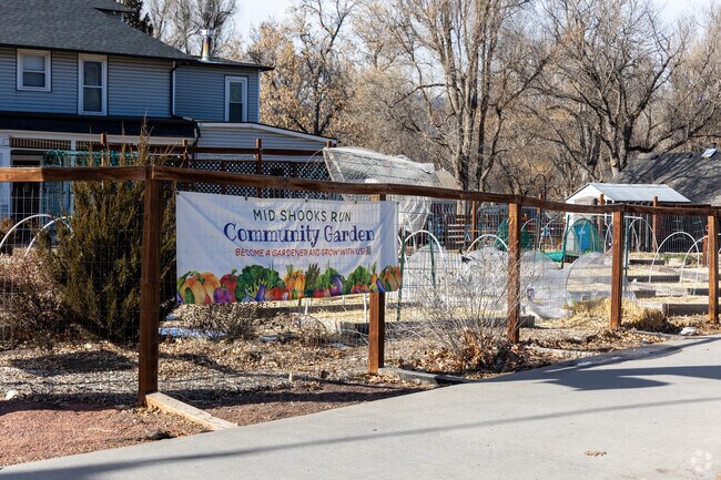 Middle Shooks Run features a community garden.