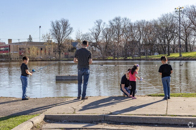 Don't forget your fishing pole if you are going to the Mitchell Street neighborhood.