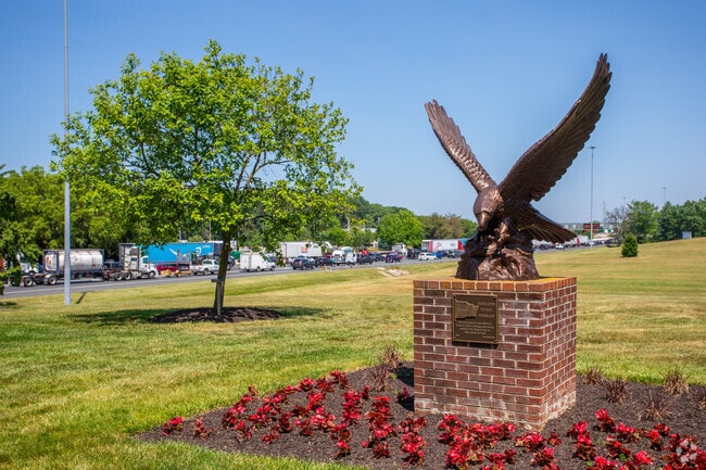 Veterans Memorial Park is filled with statues to commemorate those who have served.