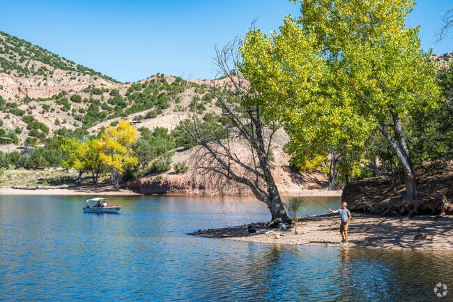Enjoy a day of fishing on Santa Cruz Lake only 30 minutes away from Cuartelez.
