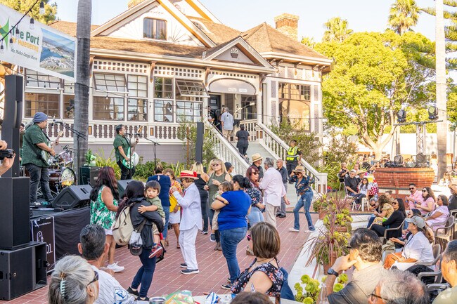 The Heritage Square Summer Concert Series takes place among early 1900's buildings.