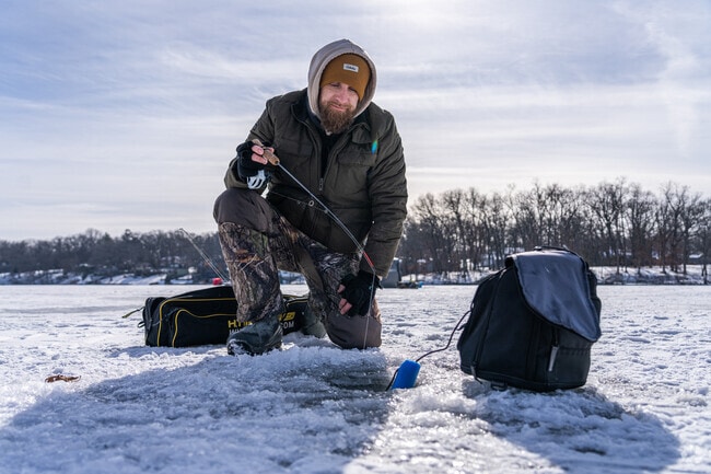 The Ice Fishing Derby in Valparaiso attracts anglers from Westville to brave the elements.