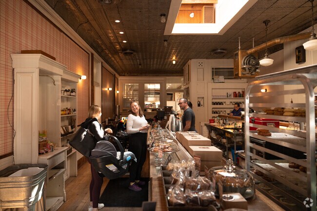 Devil's Food Bakery offers tasty coffee and pastries. It's a great place to get some work done.