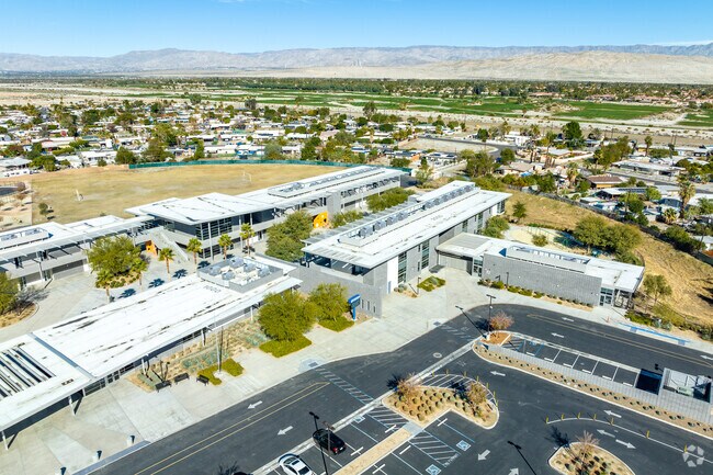 The beautiful campus of Agua Caliente Elementary School includes modern amenities for students.