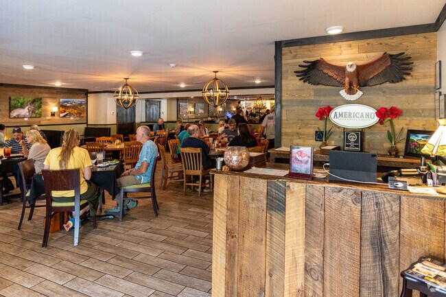 Enjoy a mouthwatering filet or seafood at Americano Steakhouse and Wine Bar.