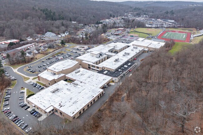 Naugatuck High School at 543 Rubber Avenue in Naugatuck, CT.