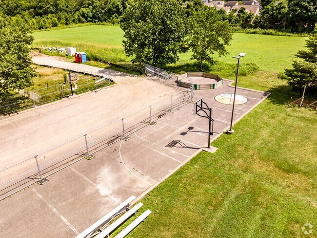 The basketball court of New Hope Academy in Downtown Franklin.