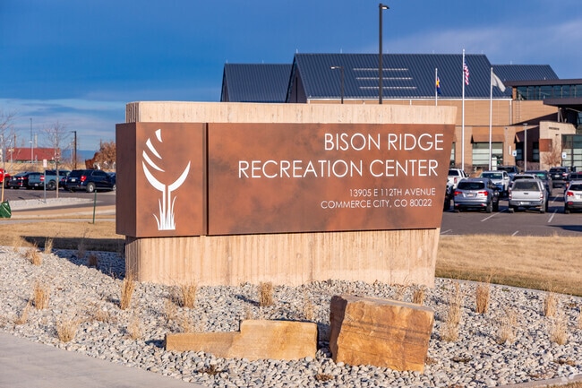 Bison Ridge Recreation Center, a community hub near Buffalo Run,  offers fitness facilities, programs, and gathering spaces that support an active, family-friendly lifestyle.