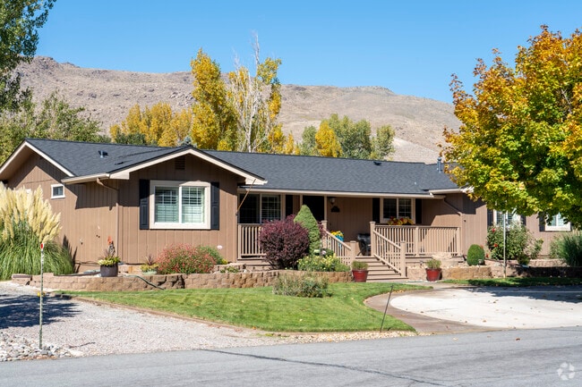 Pleasant Valley has many inviting home styles with large front porches.