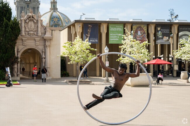 Family can enjoy a day walking the iconic area of Balboa Park five miles from Southcrest.
