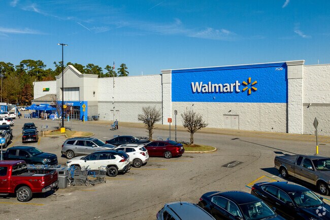 Walmart Supercenter on Garners Ferry Road anchors shopping in Southeast Columbia.