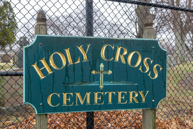 Holy Cross Cemetery in Linden has lots of well maintained walking paths throughout.