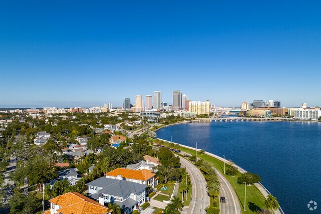 Bayshore with downtown in the background