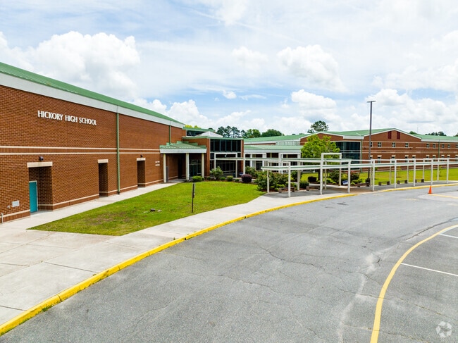 Hickory High School serves all teenagers grades 9-12 in the Great Bridge East neighborhood.