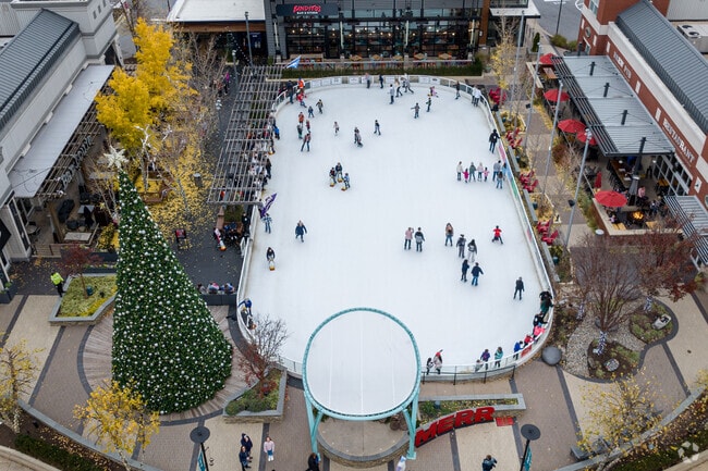 During the winter, Rossville residents can skate around and sip on hot chocolate at The Avenue.
