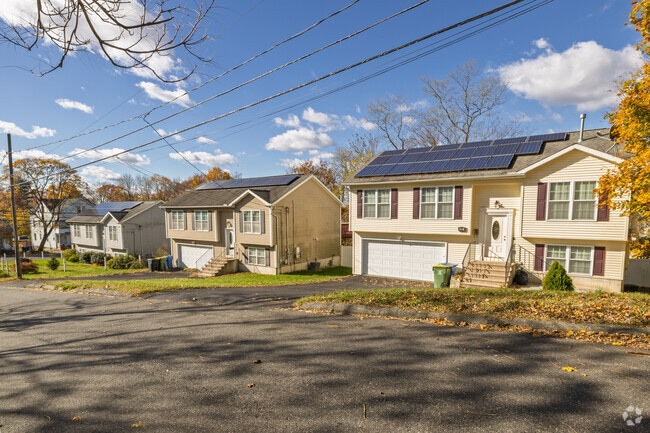Split-level designs characterize many homes in the North End District.