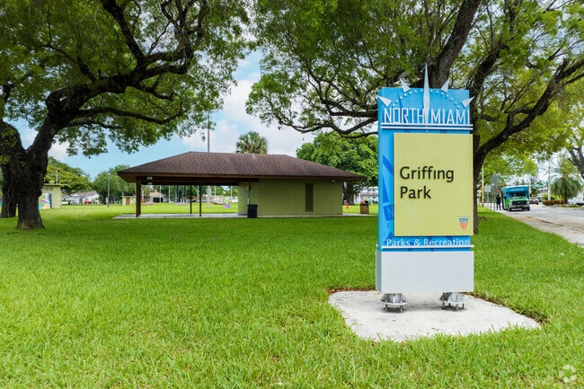 Griffing Park in North Miami is close to and serves residents of Breezeswept Estates.