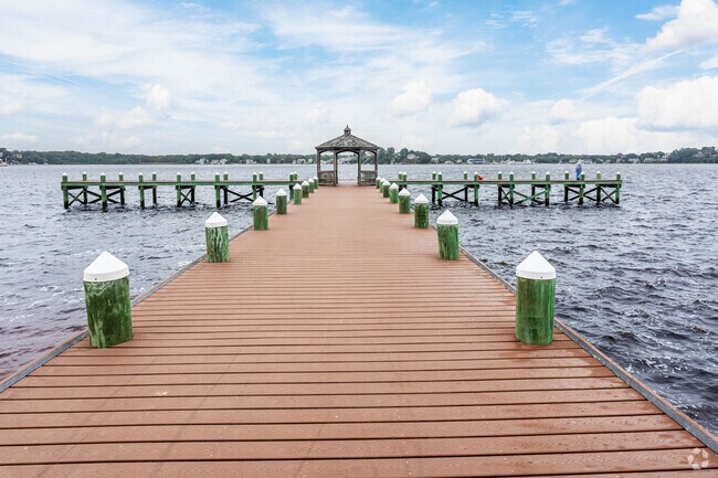 The pier is great for fishing in Pine Beach, NJ.