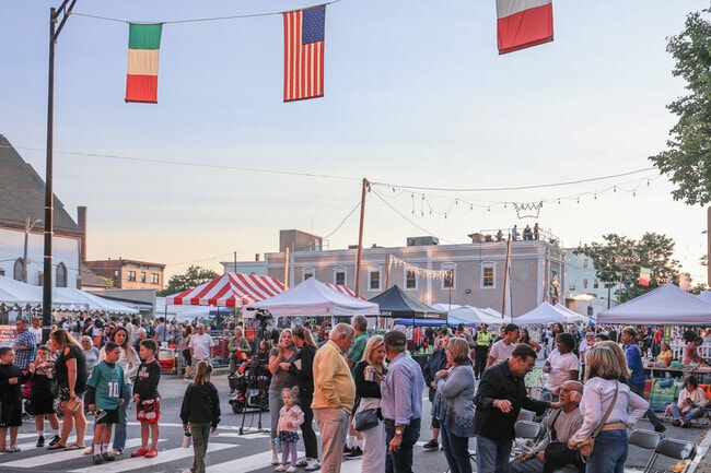 The streets are filled with smiling faces at the Feast of Three Saints.