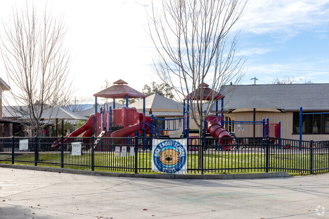 Your kids will never want to leave the playground at Oak Knoll Elementary School in Menlo Park.
