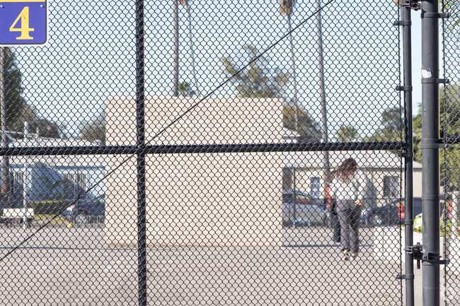 Franklin Elementary of Santa Ana has a fenced recess area.