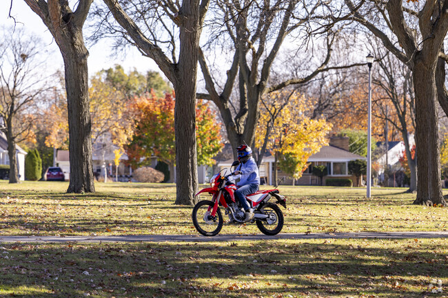 Ride along the paths at McCarty Park near Honey Acres.