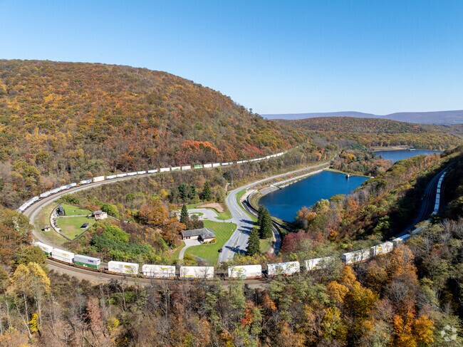 Horseshoe Curve is a landmark just outside of the Toy Town neighborhood.