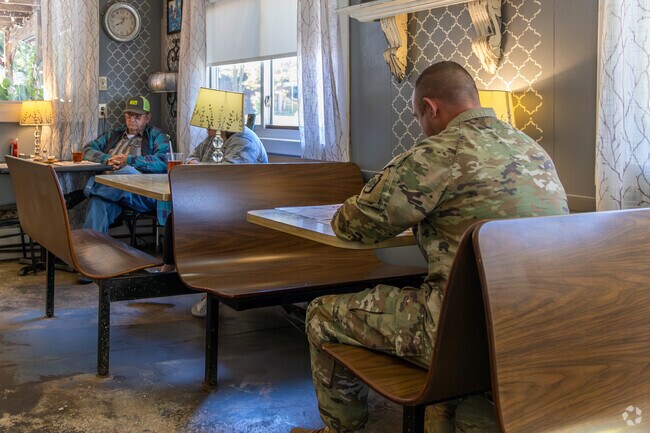 You can grab lunch and meet up with friends at Robin's Cozy Nest.