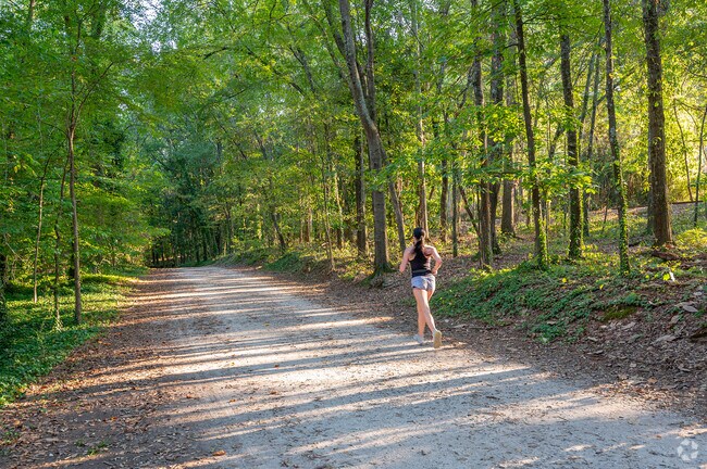 Tanglewood is home to Oconee Forest Park with miles of gravel walking trails.
