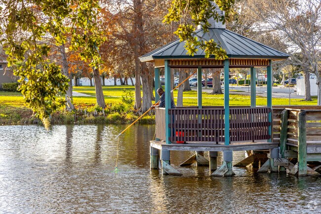 Take a little time to relax at the lake in Lake Vista park catching some fish.