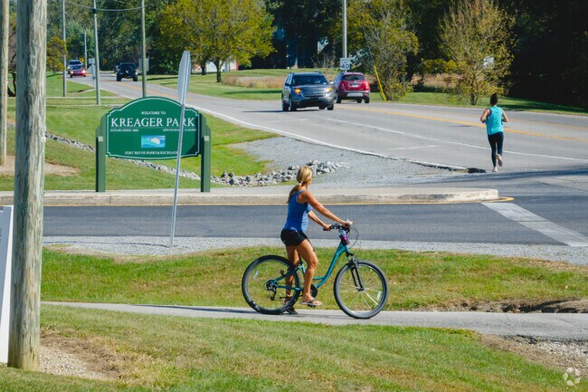 Kreager Park welcomes bikers, runners and kids of all ages who love the outdoors.
