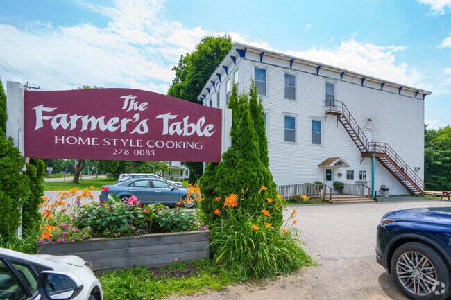 The Farmer's Table sources food locally and is the place to dine in or takeout in Corinna.