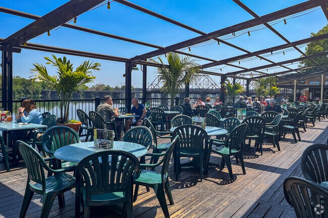 Duke's Riverside Restaurant in Wormleysburg has picturesque river views on its deck.