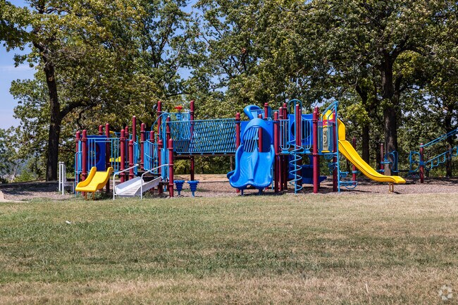 Chandler park has many playsets throughout the park for children.