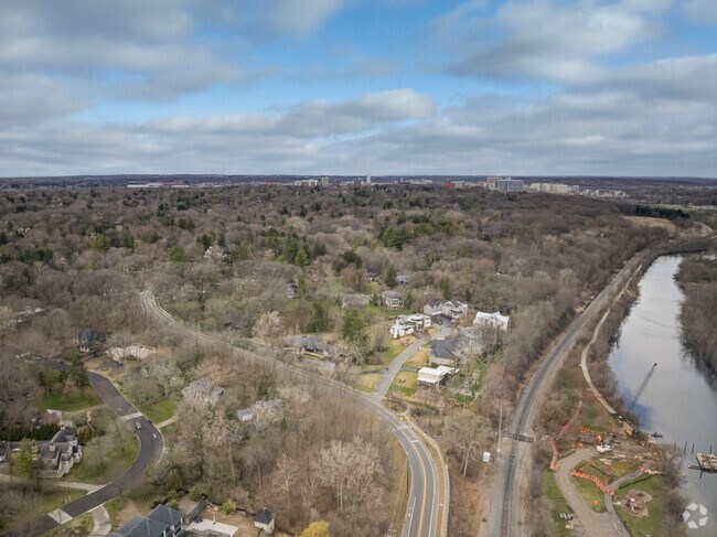 The Huron River flows on the shores of the Angell neighborhood.