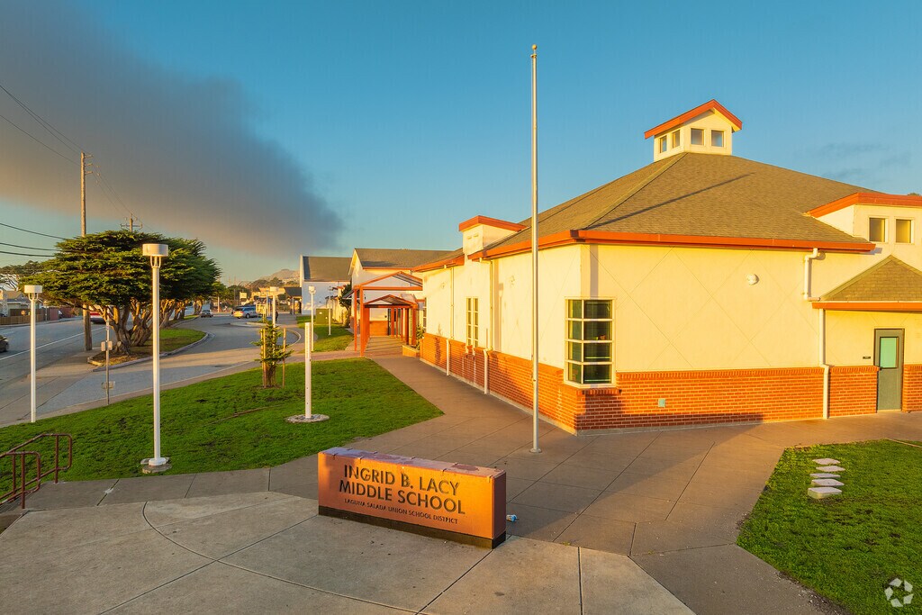 Ingrid B. Lacy Middle School in the Sharp Park neighborhood of Pacifica, CA
