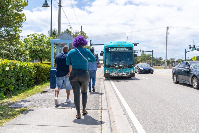 Convenient bus routes make exploring Whispering Palms a breeze.
