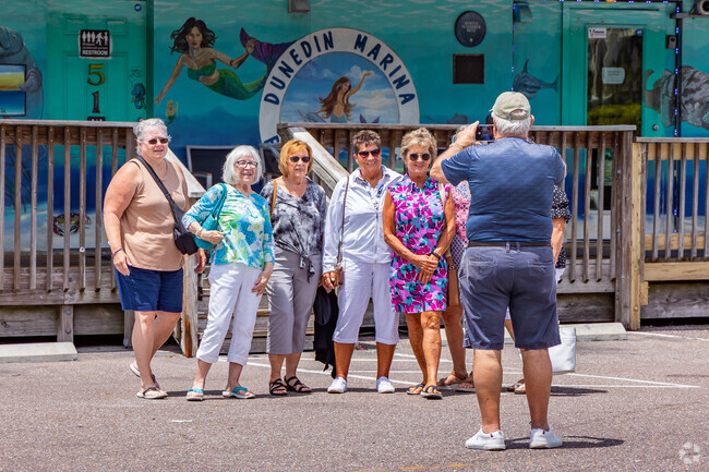 Dunedin Marina attracts visitors from all around to see the sights.