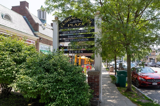 There are lots of great small businesses to support in the scenic Cushing Square neighborhood.