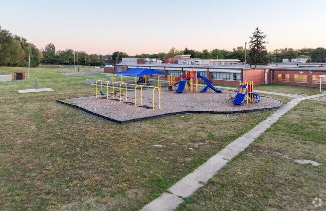Kids enjoy the large playground at Mary Todd Elementary in Griffin Gate