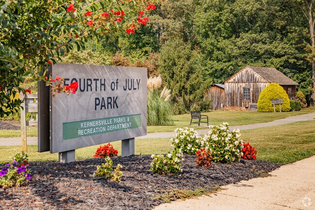 4th of July Park is situated in downtown Kernersville.