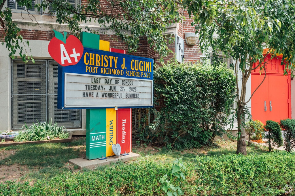 PS 20 Port Richmond offers grades PK through 5.