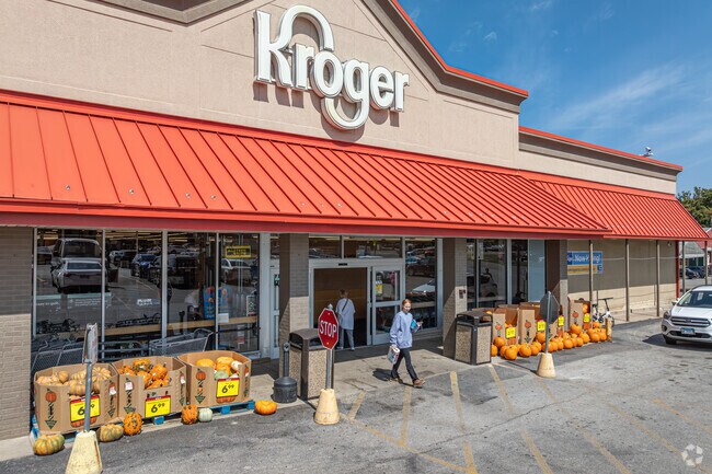 Residents can grab their weekly groceries at the local Kroger.