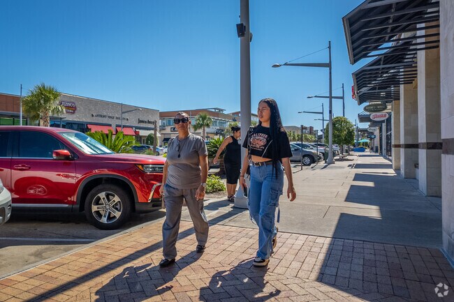 Residents of Silverlake enjoy spending sunny days out shopping.