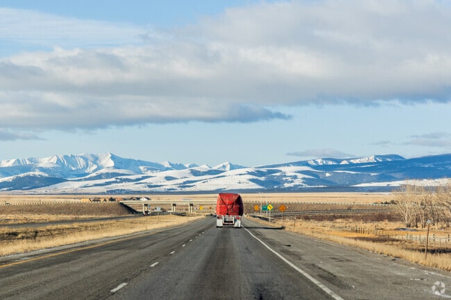 Highway 87 has stunning views of surrounding mountain ranges in Havre.