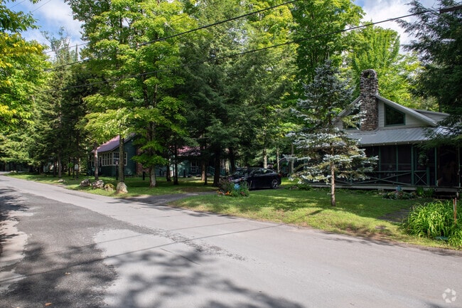 Homes in Webb are usually nicely private camps with plenty of trees.