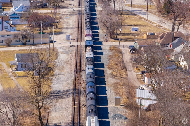 The sound of train whistles is common in Peru as several trains go through the town per day.