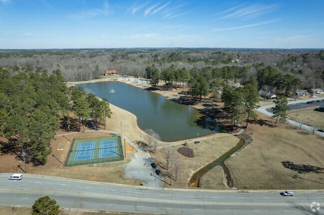 Foster Park offers a playground, pond, and paved walking trails for Union locals.